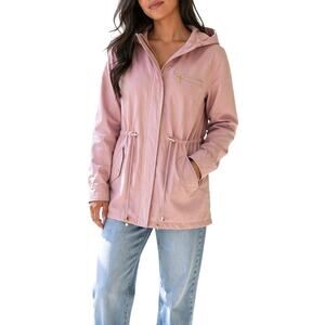 Jason Maxwell Blush Pink Utility Jacket Cinched Waist NWT S